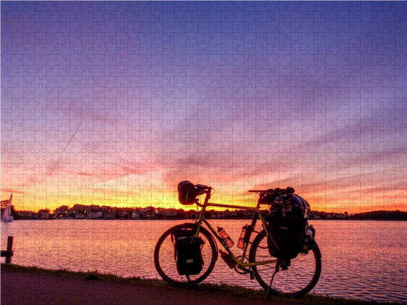 Ostsee Radreise: Sonnenuntergang in Karlskrona, Schweden 2000 Teile Puzzle quer - CALVENDO Foto-Puzzle'