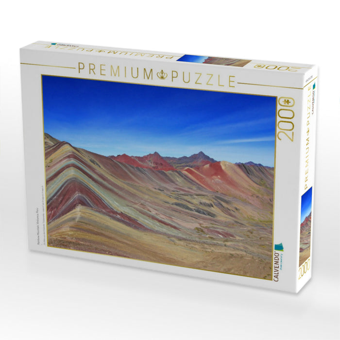 Rainbow Mountain, Vinicunca, Peru 2000 Teile Puzzle quer - CALVENDO Foto-Puzzle'