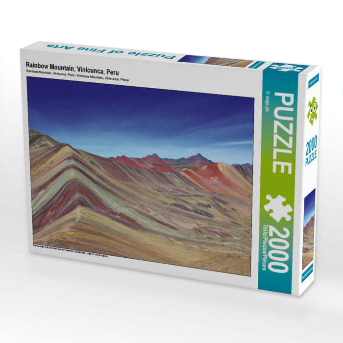 Rainbow Mountain, Vinicunca, Peru - CALVENDO photo puzzle 