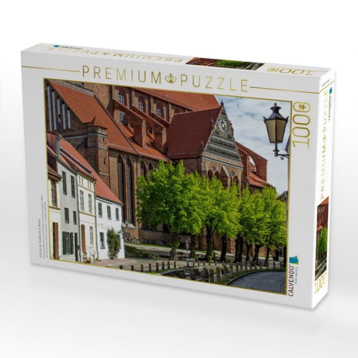 Kirchhof der Stadtkirche St. Nikolai - CALVENDO Foto-Puzzle'