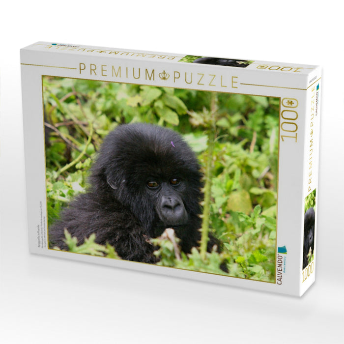 Berggorilla in Ruanda - CALVENDO Foto-Puzzle'