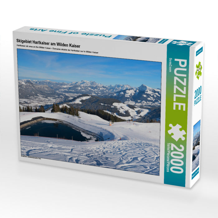 Skigebiet Hartkaiser am Wilden Kaiser 2000 Teile Puzzle quer - CALVENDO Foto-Puzzle'