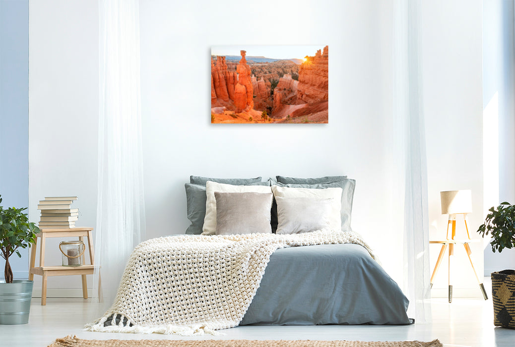 Premium Textil-Leinwand Premium Textil-Leinwand 120 cm x 80 cm quer Bryce Canyon National Park, Utah, USA