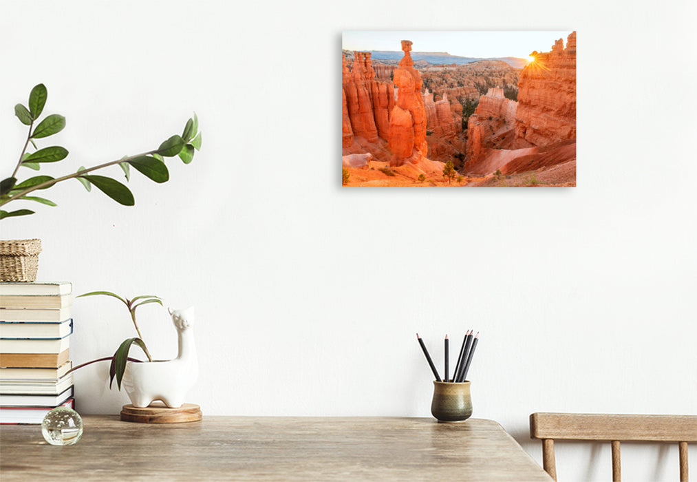 Premium Textil-Leinwand Premium Textil-Leinwand 120 cm x 80 cm quer Bryce Canyon National Park, Utah, USA