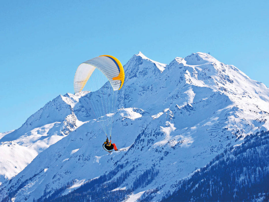 Paraglider vor dem Mont Pourri. - CALVENDO Foto-Puzzle'