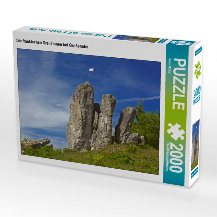 Die fränkischen Drei Zinnen bei Großenohe 2000 Teile Puzzle quer - CALVENDO Foto-Puzzle'