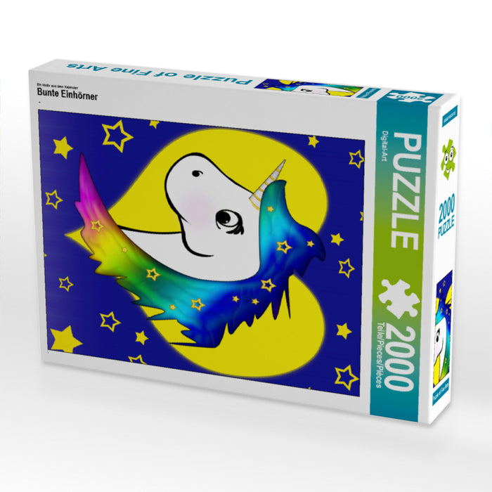 Colorful unicorns - CALVENDO photo puzzle 