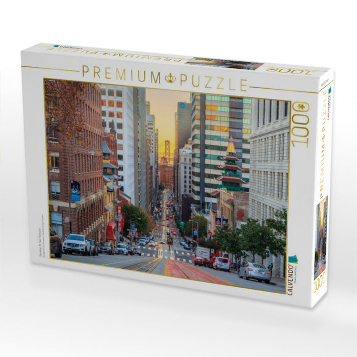 Stockton St, San Francisco - CALVENDO Foto-Puzzle'
