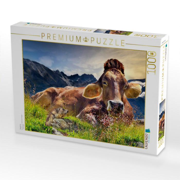 Bergkühe - CALVENDO Foto-Puzzle'