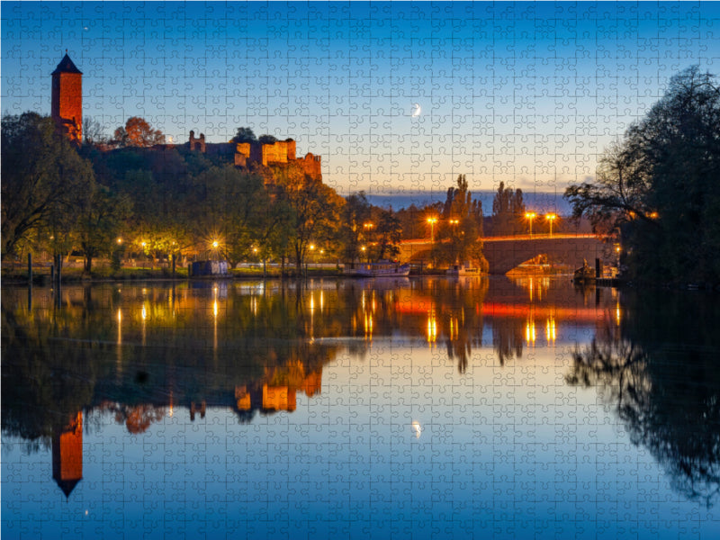 Burg Giebichenstein in Halle-Saale 2000 Teile Puzzle quer - CALVENDO Foto-Puzzle'