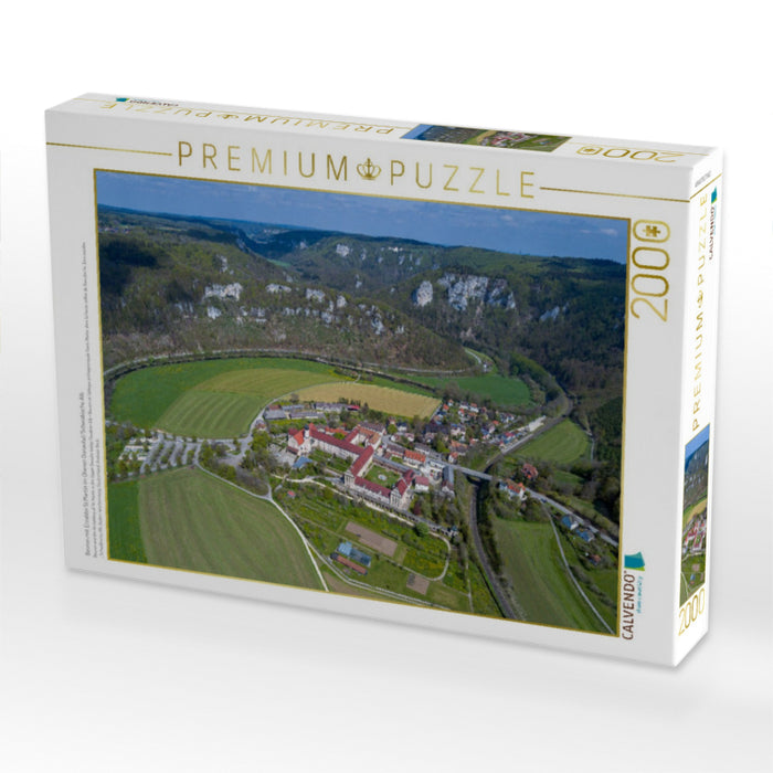 Beuron mit Erzabtei St.Martin im Oberen Donautal/Schwäbische Alb - CALVENDO Foto-Puzzle'