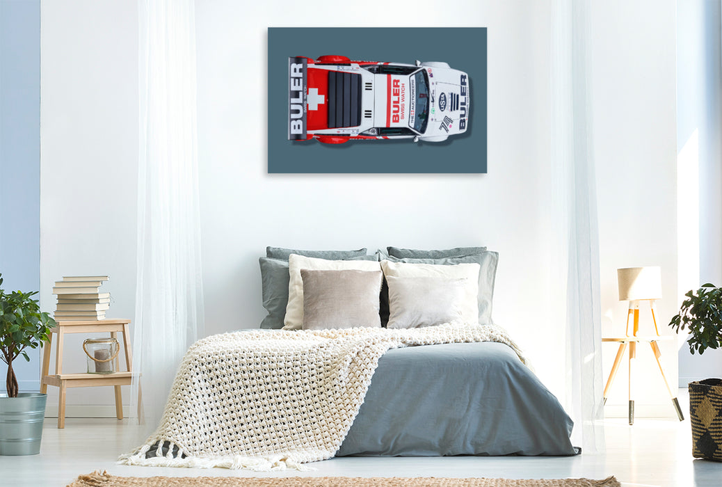 Premium textile canvas Premium textile canvas 120 cm x 80 cm landscape BMW M1 Procar, 1979 