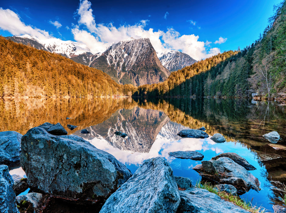 Piburger See 2000 Teile Puzzle quer - CALVENDO Foto-Puzzle'