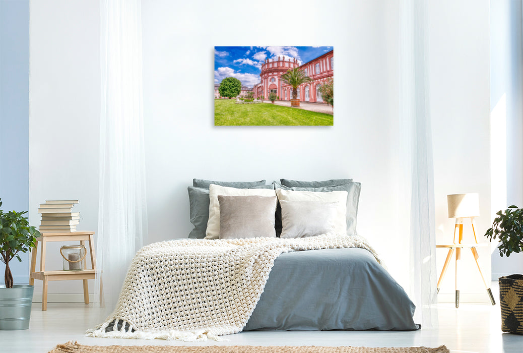 Premium textile canvas Premium textile canvas 120 cm x 80 cm landscape Wiesbaden 