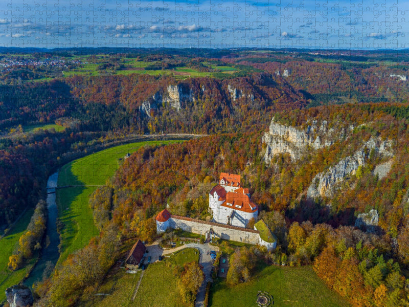 Burg Wildenstein über dem Oberen Donautal - CALVENDO Foto-Puzzle'