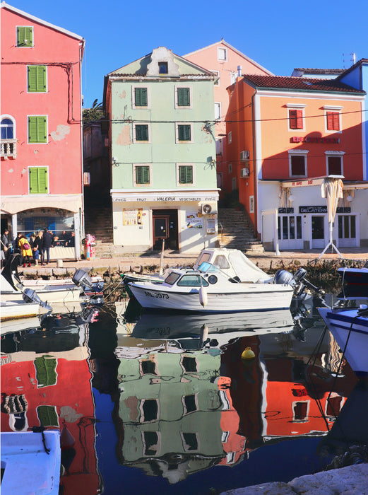 Am Hafen von Veli Losinj 2000 Teile Puzzle hoch - CALVENDO Foto-Puzzle'