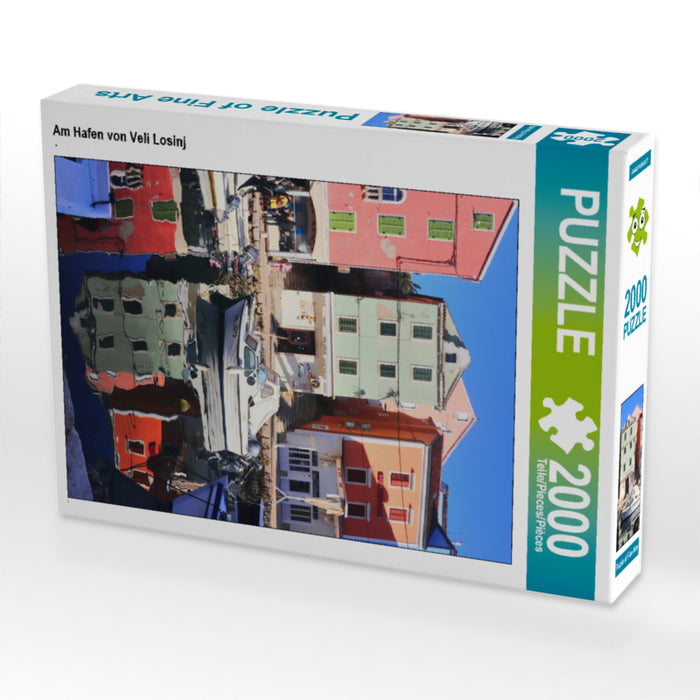 Am Hafen von Veli Losinj 2000 Teile Puzzle hoch - CALVENDO Foto-Puzzle'