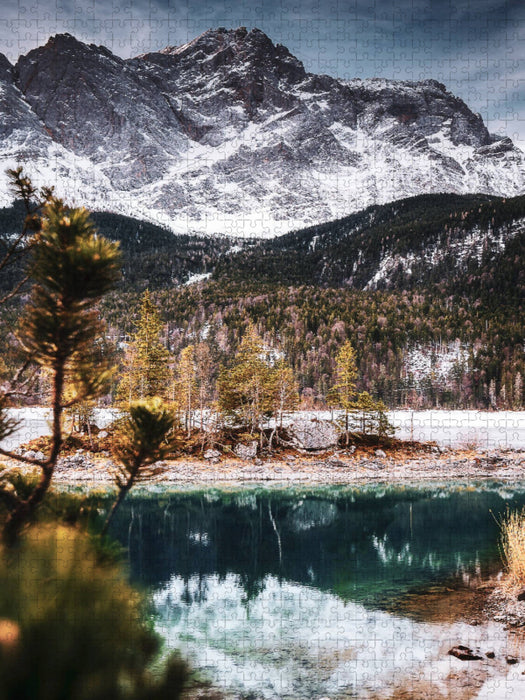 Zugspitze / Eibsee - CALVENDO Foto-Puzzle'