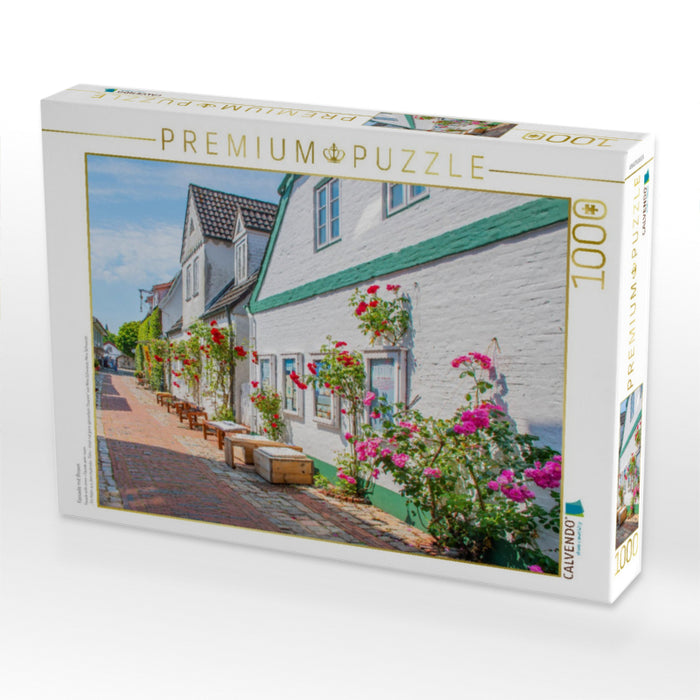 Fassade mit Rosen - CALVENDO Foto-Puzzle'