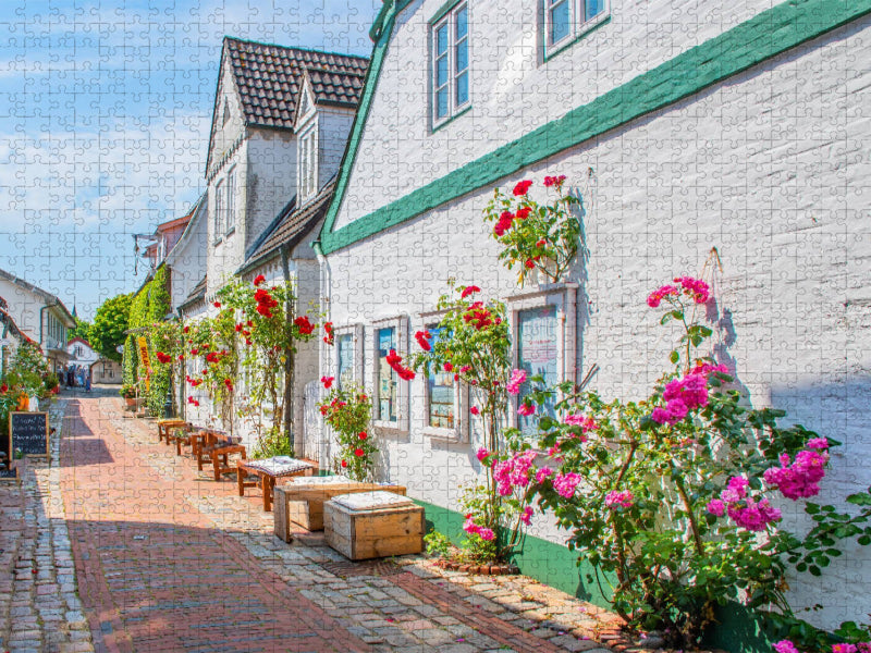 Fassade mit Rosen - CALVENDO Foto-Puzzle'