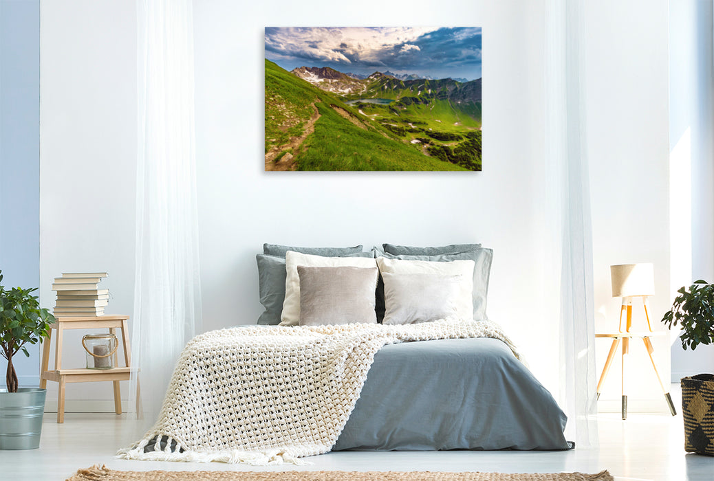 Premium textile canvas Premium textile canvas 120 cm x 80 cm across Schrecksee 