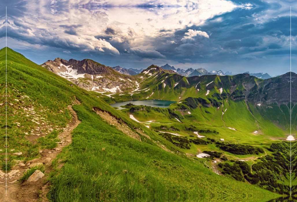 Premium Textil-Leinwand Schrecksee