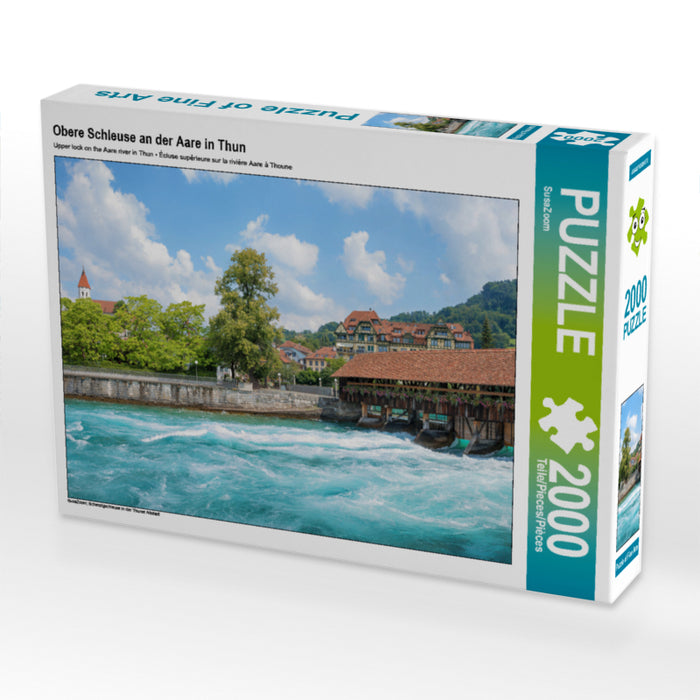 Obere Schleuse an der Aare in Thun 2000 Teile Puzzle quer - CALVENDO Foto-Puzzle'