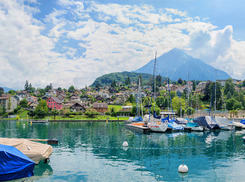 Hafen Spiez am Thunersee - CALVENDO Foto-Puzzle'