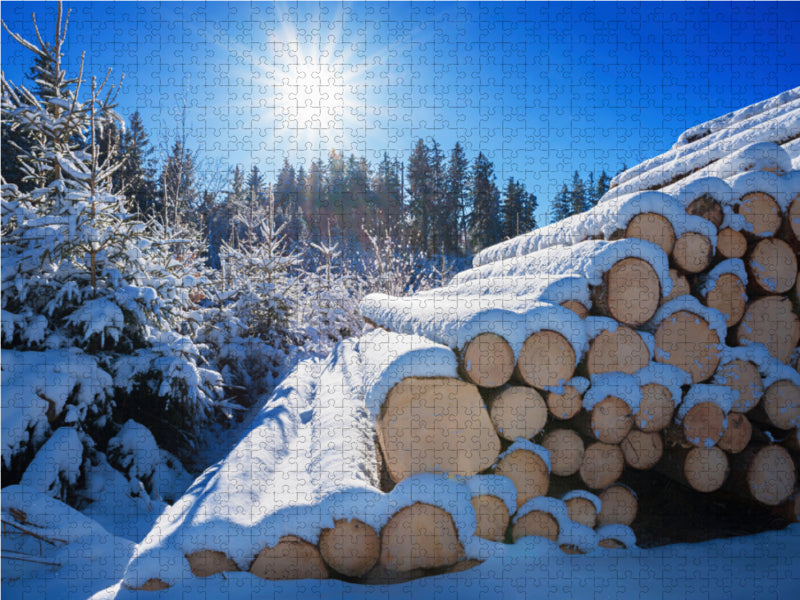 Winter forest - CALVENDO photo puzzle 