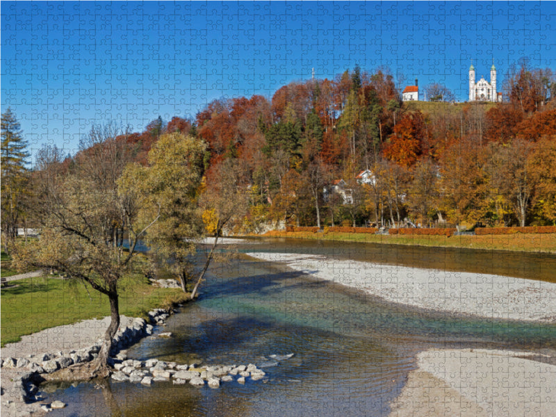 Kalvarienberg Bad Tölz 2000 Teile Puzzle quer - CALVENDO Foto-Puzzle'
