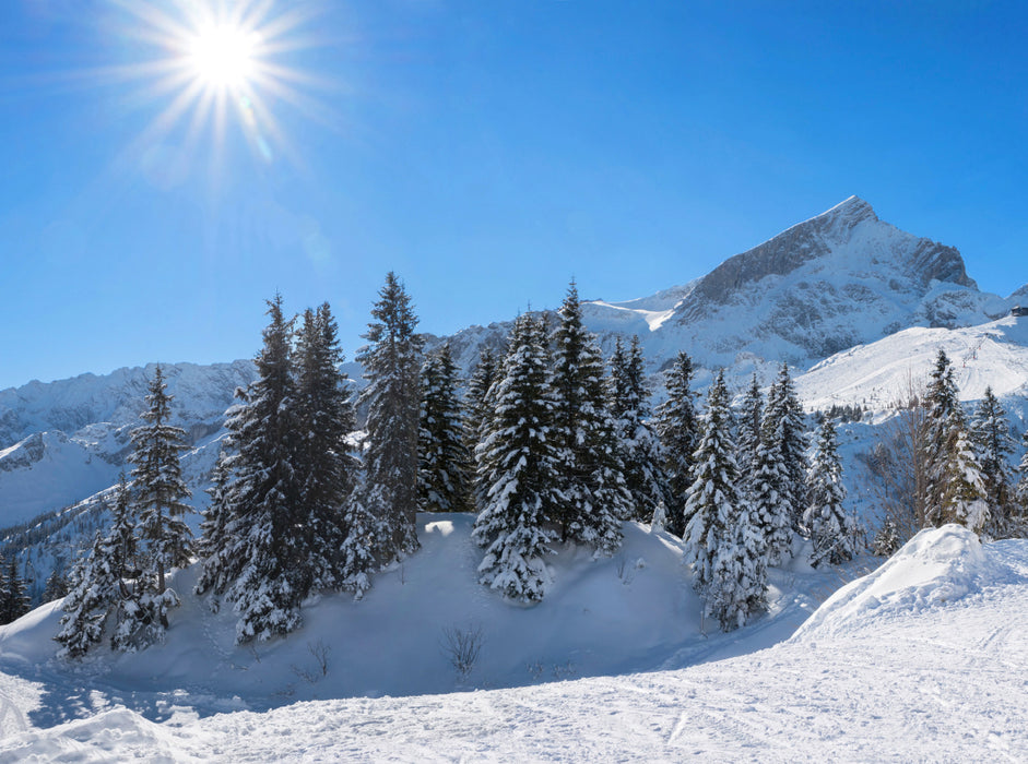 Skigebiet Kreuzeck und Alpspitze 2000 Teile Puzzle quer - CALVENDO Foto-Puzzle'