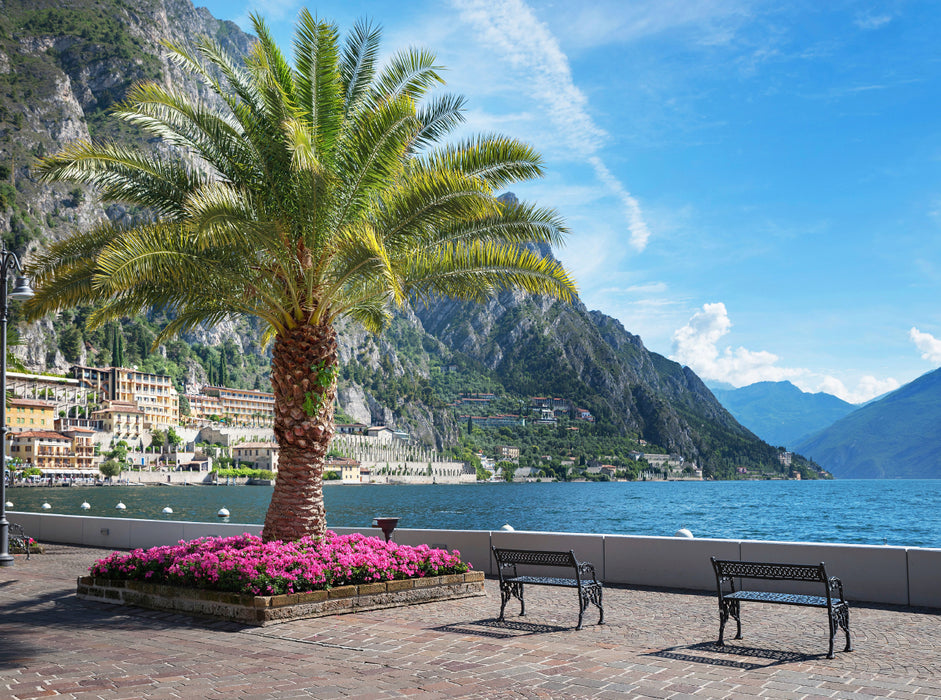 Uferpromenade Limone sul Garda 2000 Teile Puzzle quer - CALVENDO Foto-Puzzle'