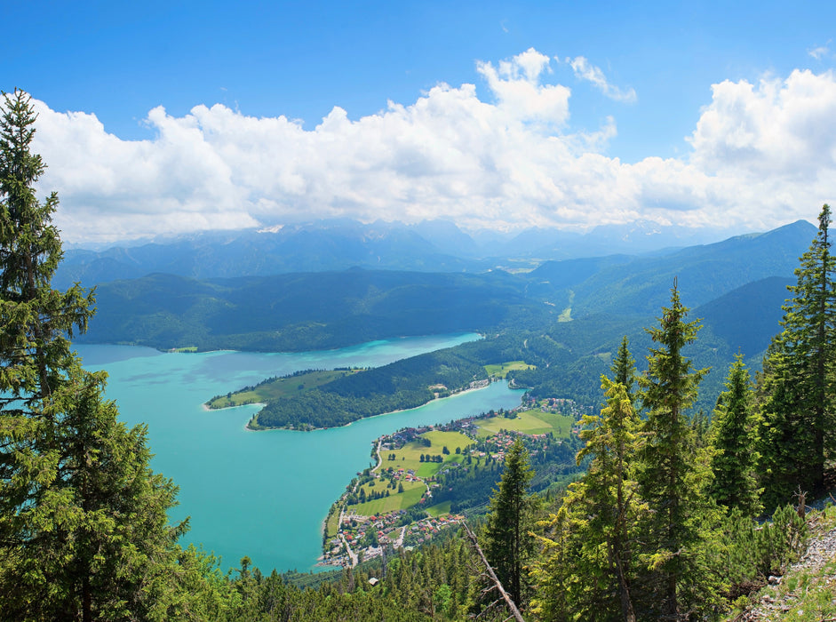 Lac Walchensee en Haute-Bavière - Puzzle photo CALVENDO 