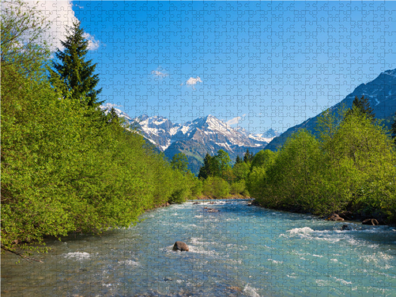 An der Stillach 2000 Teile Puzzle quer - CALVENDO Foto-Puzzle'