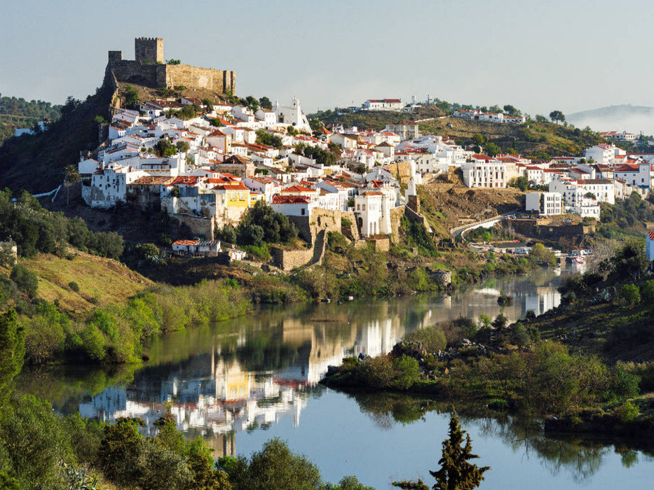 Mértola am Rio Guadiana, Baixo Alentejo, Portugal - CALVENDO Foto-Puzzle'