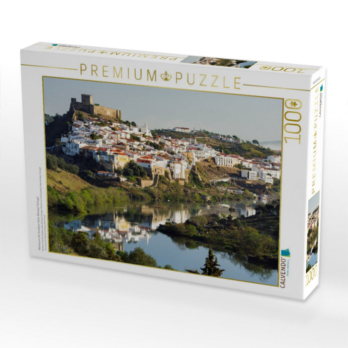 Mértola am Rio Guadiana, Baixo Alentejo, Portugal - CALVENDO Foto-Puzzle'