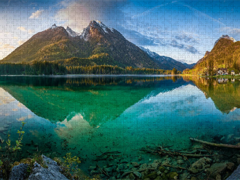 Hintersee am Morgen - CALVENDO Foto-Puzzle'