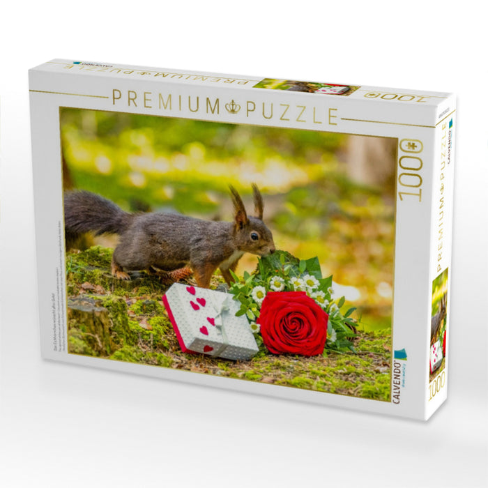 Das Eichhörnchen wünscht alles Gute! - CALVENDO Foto-Puzzle'