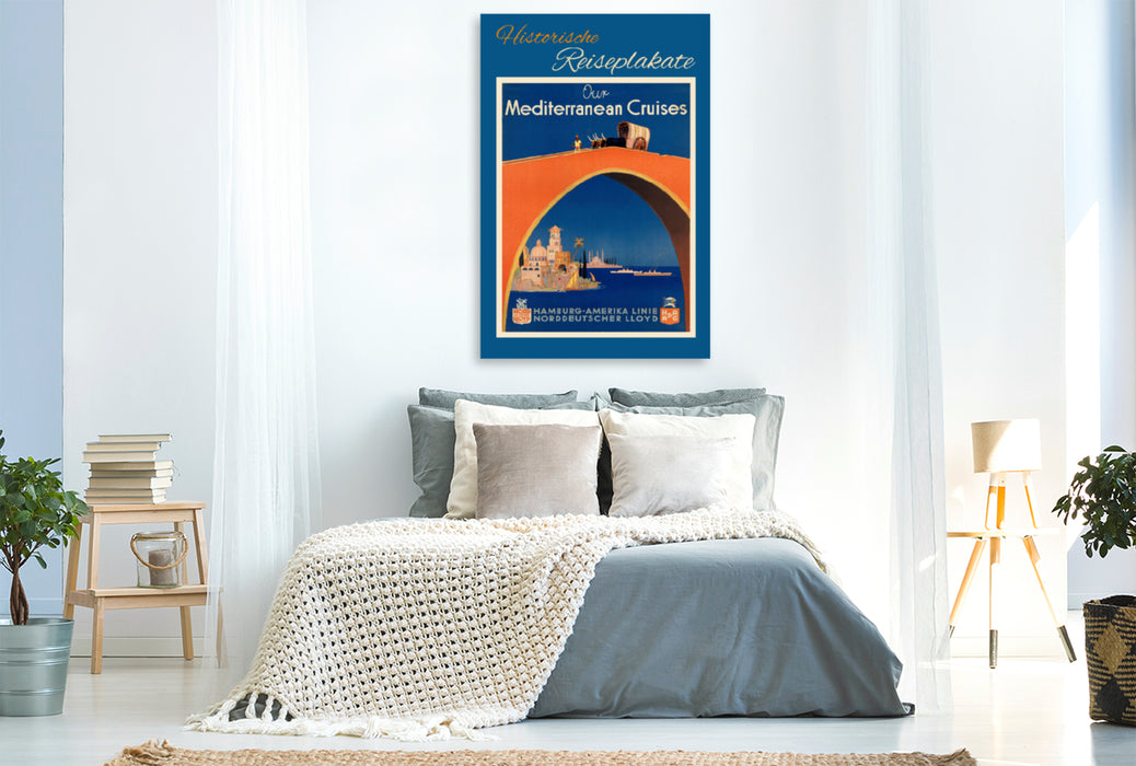 Premium textile canvas Premium textile canvas 80 cm x 120 cm high Our Mediterranean Cruises 