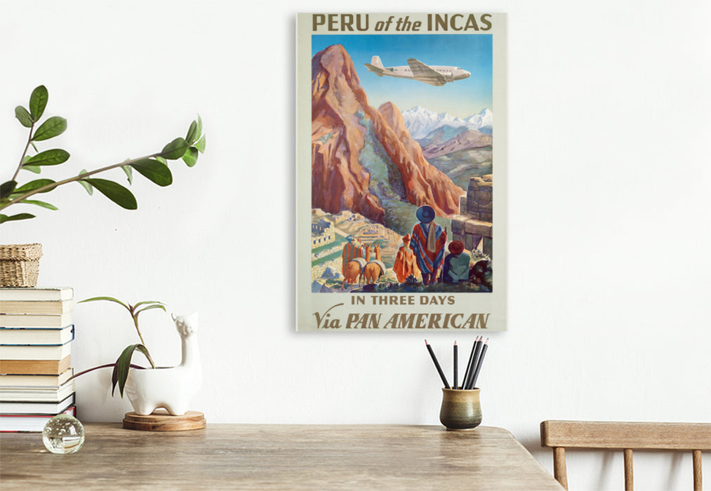 Premium Textil-Leinwand Premium Textil-Leinwand 80 cm x 120 cm  hoch Peru of the Incas, ca. 1938