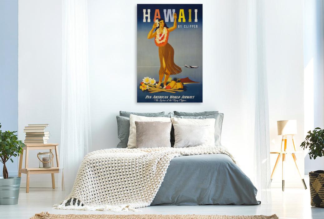 Premium Textil-Leinwand Premium Textil-Leinwand 80 cm x 120 cm  hoch Hawaii by Clipper