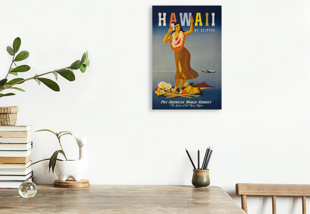 Premium textile canvas Premium textile canvas 80 cm x 120 cm high Hawaii by Clipper 