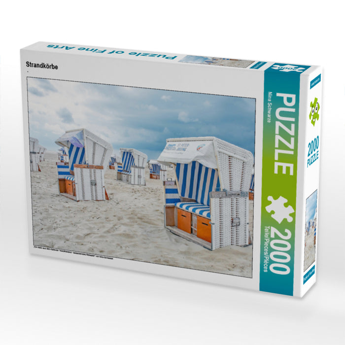 Strandkörbe 2000 Teile Puzzle quer - CALVENDO Foto-Puzzle'