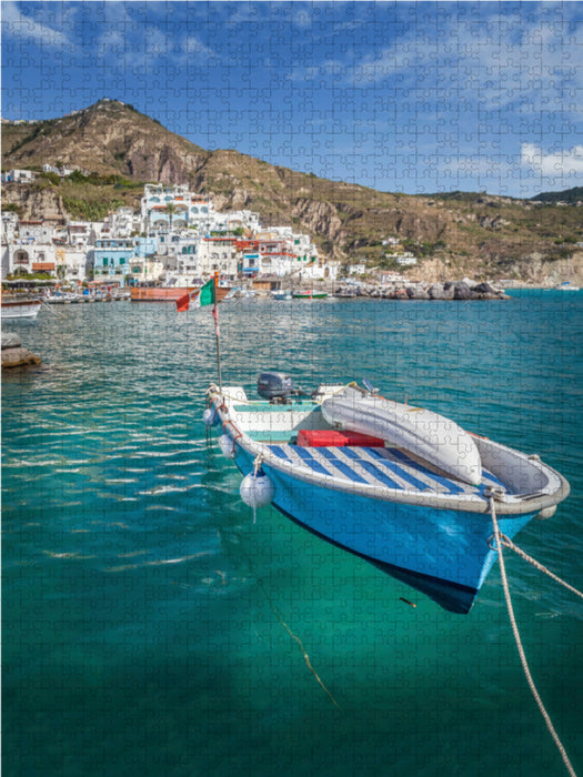 Hafen von Sant Angelo auf Ischia, Italien 2000 Teile Puzzle hoch - CALVENDO Foto-Puzzle'