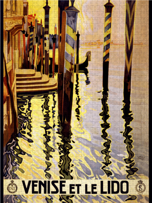 Venise et le Lido, ca. 1920 2000 Teile Puzzle hoch - CALVENDO Foto-Puzzle'
