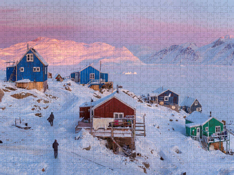 Kullorsuaq, ein traditionelles Jägerdorf an der Melville Bay - CALVENDO Foto-Puzzle'