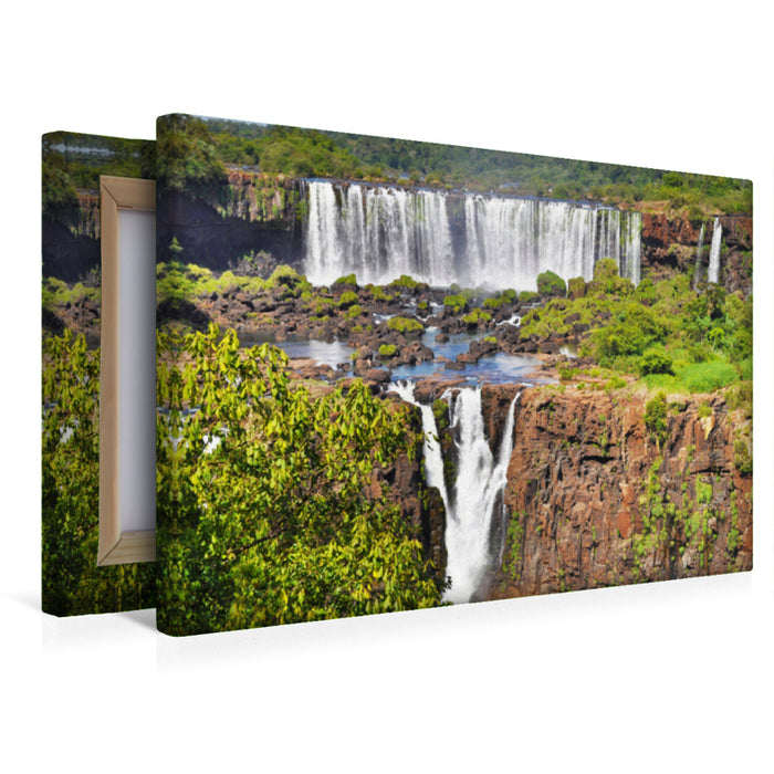 Premium textile canvas Premium textile canvas 120 cm x 80 cm landscape Impressive 