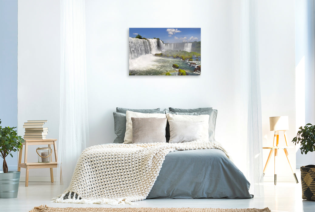 Premium textile canvas Premium textile canvas 120 cm x 80 cm landscape Overwhelming 