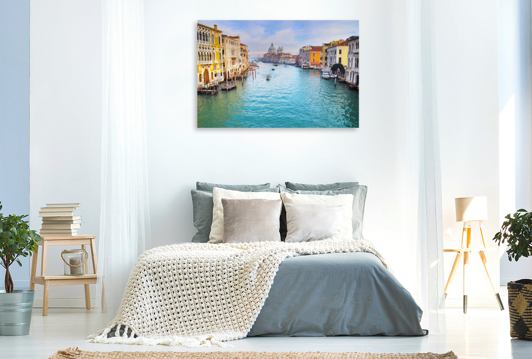 Premium textile canvas Premium textile canvas 120 cm x 80 cm landscape Santa Maria della Salute 