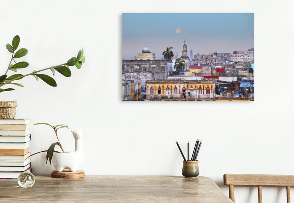 Premium textile canvas Premium textile canvas 120 cm x 80 cm landscape Havana 